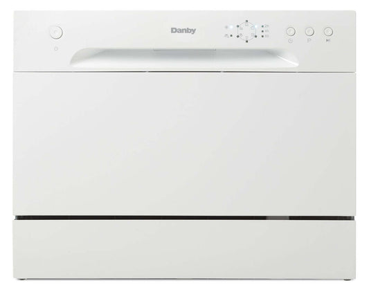 Lave-vaisselle Danby 21,7 52 dBA à commande frontale - Blanc - DDW621WDB | Lave-vaisselle Danby de 21,7 po et de 52 dBA avec commandes à l'avant - blanc - DDW621WDB