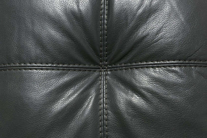 Fabriqué au Canada, canapé sectionnel de gauche Addison 2 pièces en tissu d’apparence cuir avec coussins de siège amovibles - gris