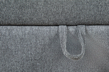 Scott Living Evolve Modular 39.5 Linen-Look Fabric Storage Ottoman with Feather Down Cushion - Charcoal Grey | Pouf de rangement modulaire Evolve de Scott Living de 39,5 po en tissu d’apparence lin avec coussin en duvet et plumes - gris anthracite