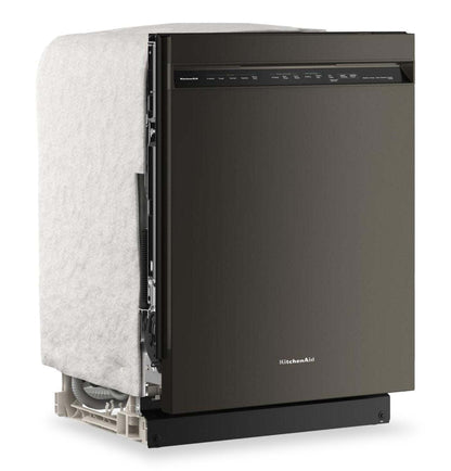 Lave-vaisselle KitchenAid de 24 po et de 41 dBA avec 3e panier à jets - minerai noir - KDFS324SBE