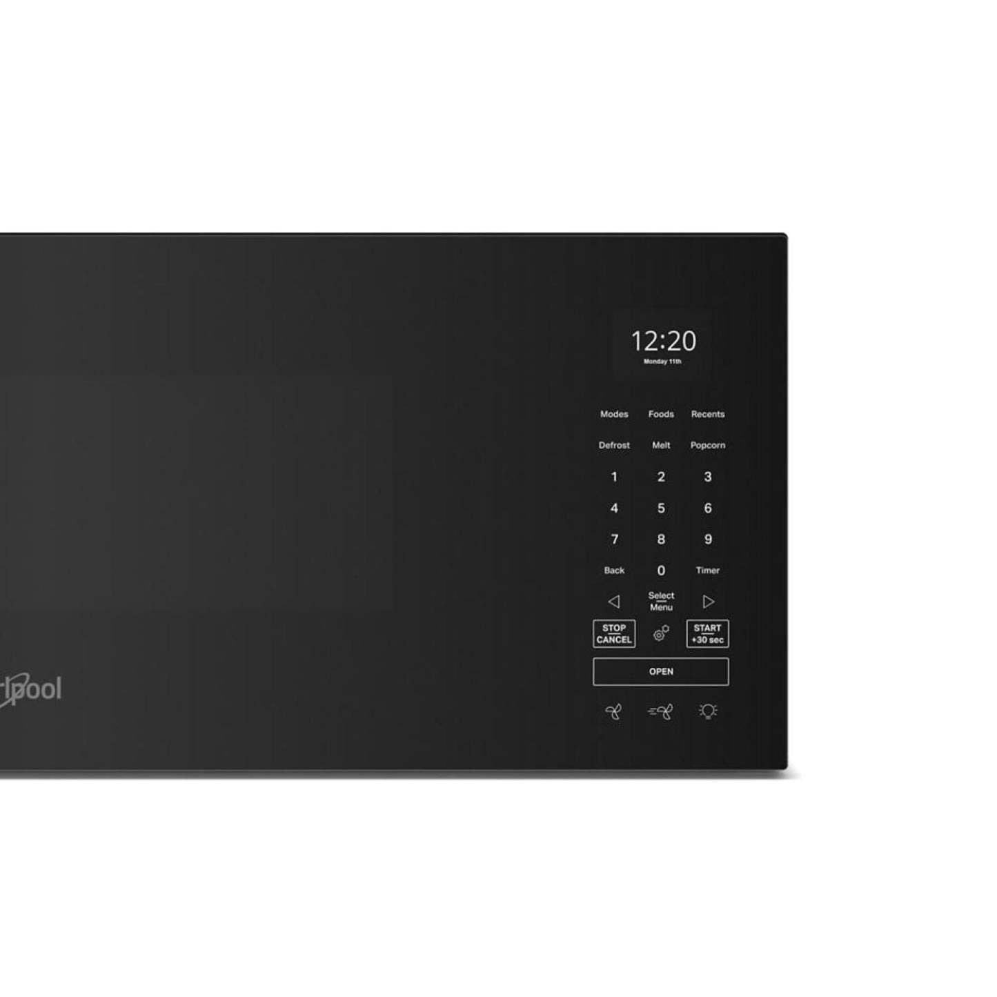 Tourbillon 1,1 Cu. Fort. Micro-ondes intelligent à profil bas - Noir - YWMML5530RB | Quatre à micro-ondes à hotte intégrée intelligente à profil bas Whirlpool de 1,1 pi3 - noir - YWMML5530RB | YWMML5RB