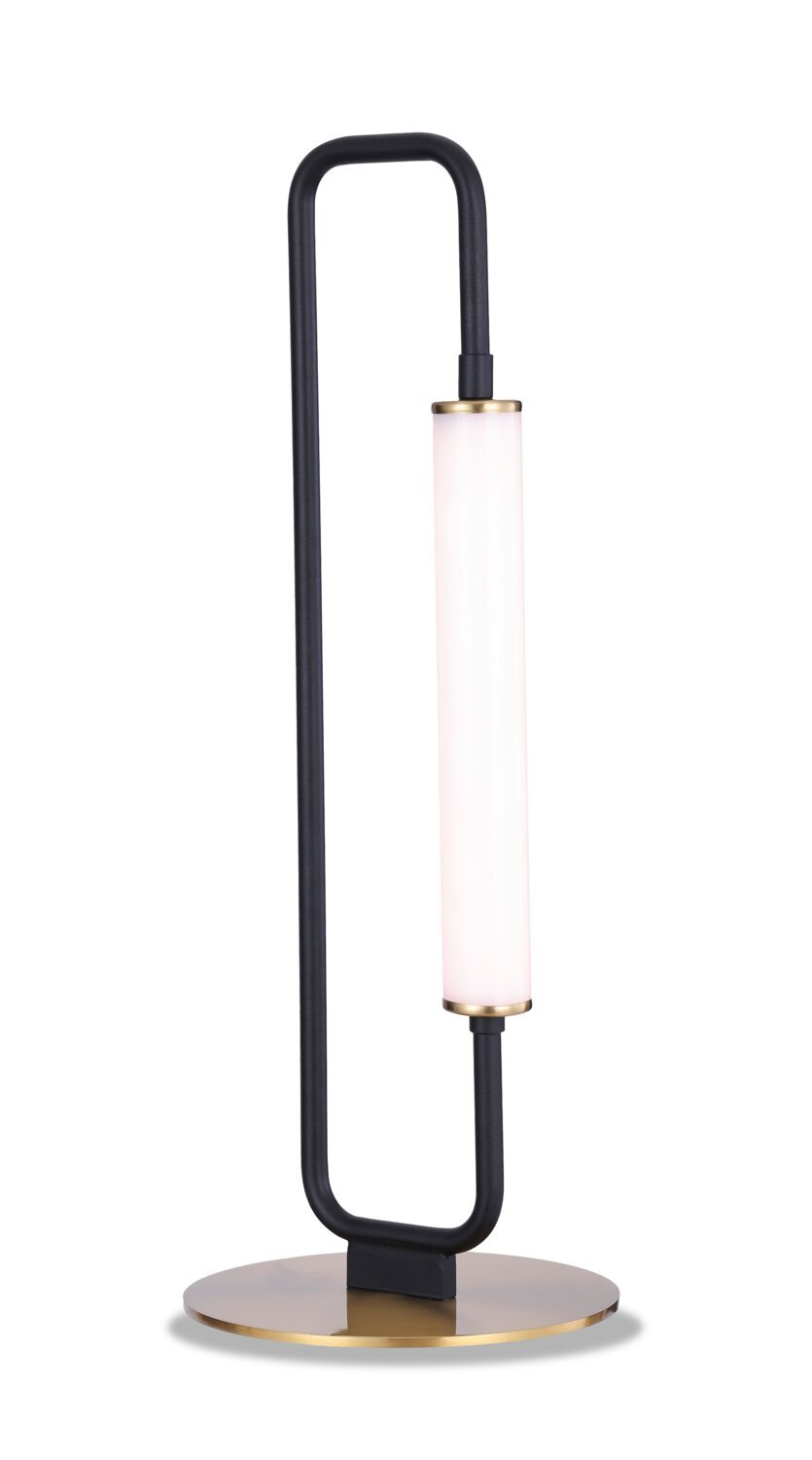 Oxford 20 Matte Black and Brass LED Table Lamp | Lampe de table à DEL Oxford de 20 po noir mat et laiton