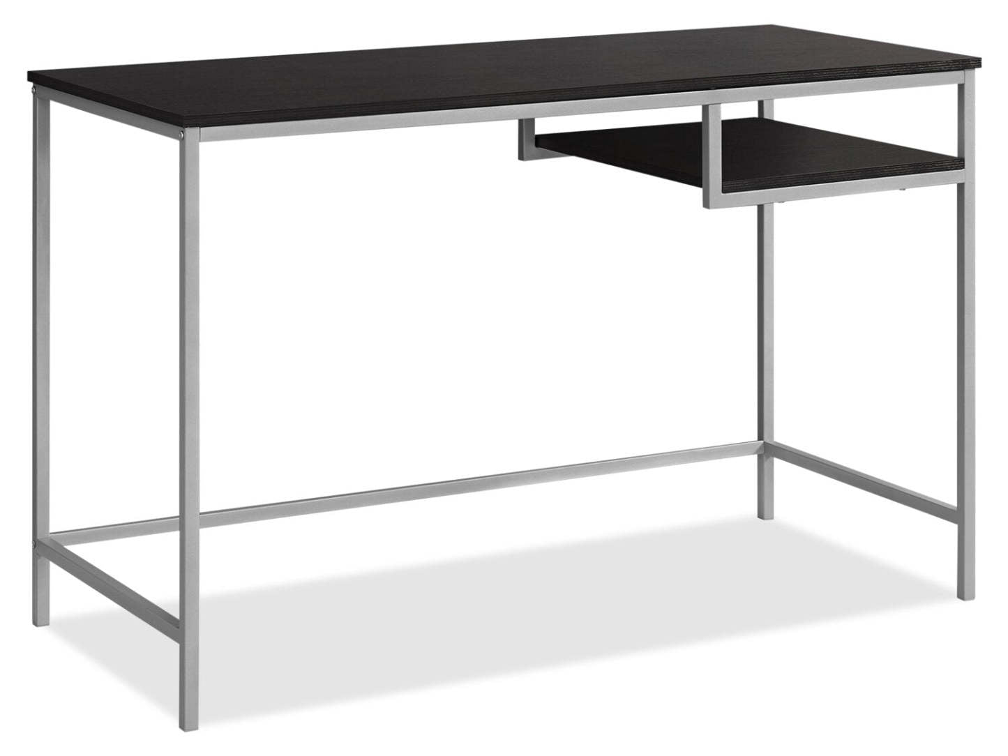 Bureau Frankie 48 avec étagère - Espresso|Bureau Franzie de 48 po avec tablette - espresso