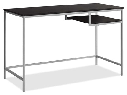 Bureau Frankie 48 avec étagère - Espresso|Bureau Franzie de 48 po avec tablette - espresso