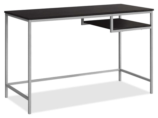 Bureau Frankie 48 avec étagère - Espresso|Bureau Franzie de 48 po avec tablette - espresso