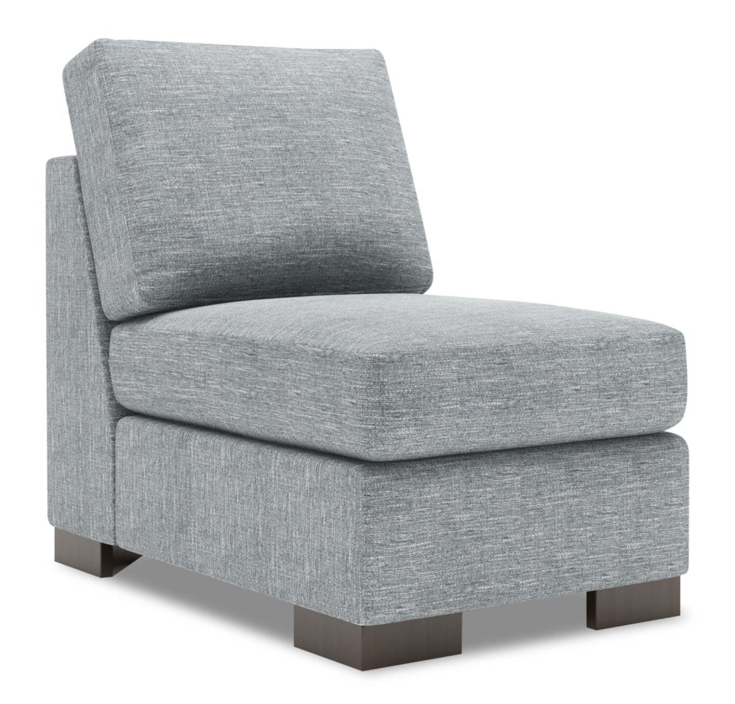 Fauteuil sans accoudoirs Sofa Lab Track - Luna étain | Fauteuil sans accoudoirs Track de la collection Sofa Lab - Luna Pewter | TR452291