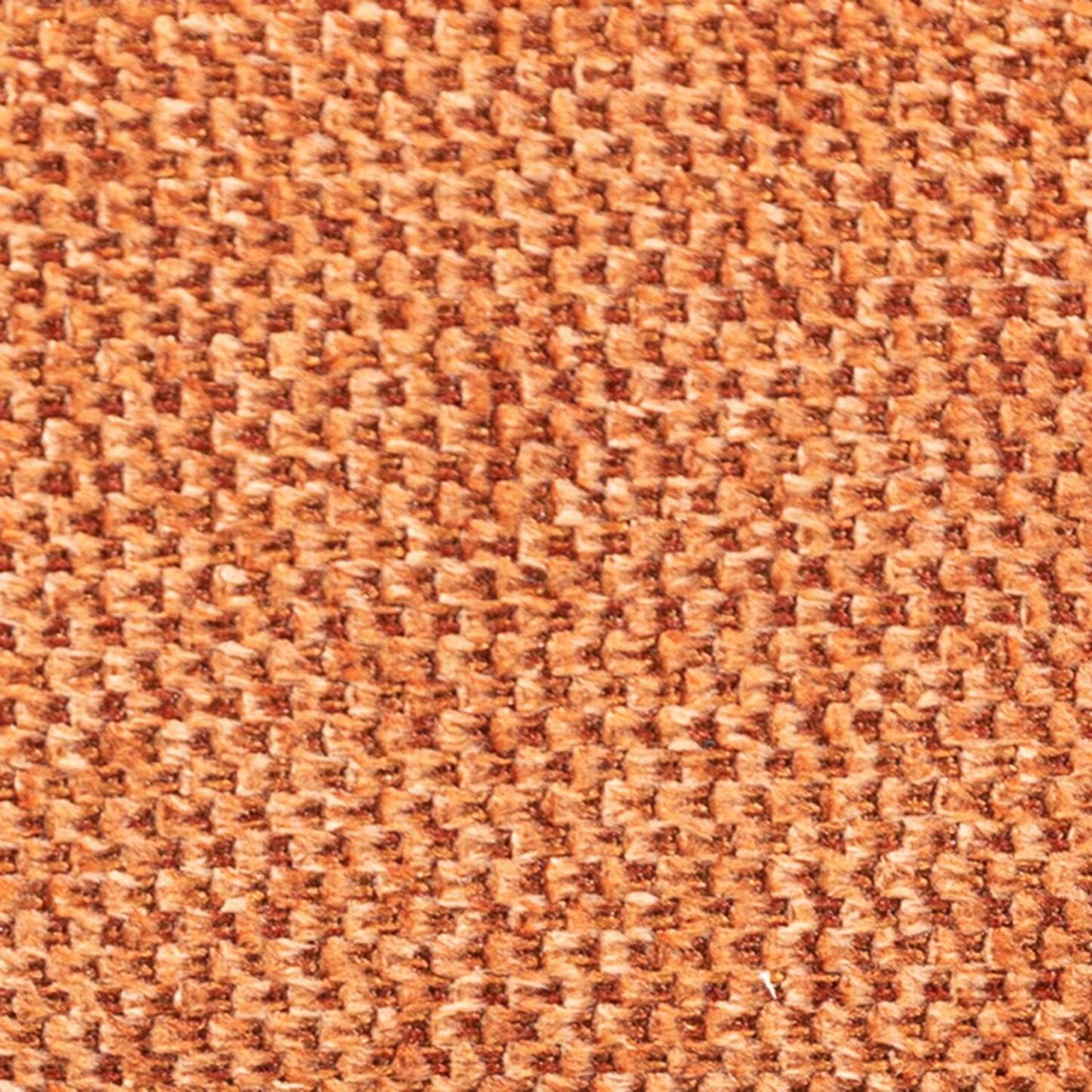 Kort & Co. Causeuse Kassia 65,4 po en tissu d’apparence lin avec base et pattes en bois - orange