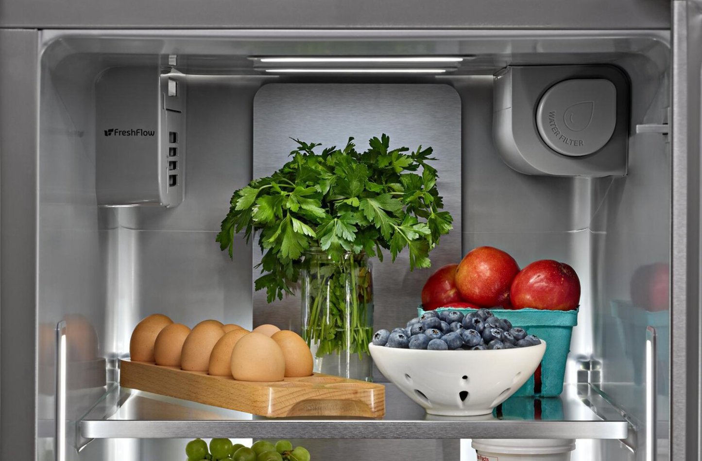 Réfrigérateur KitchenAid de 21 pi3 et de 36 po de profondeur comptoir - acier inoxydable résistant aux traces de doigts - KRSC536RPS