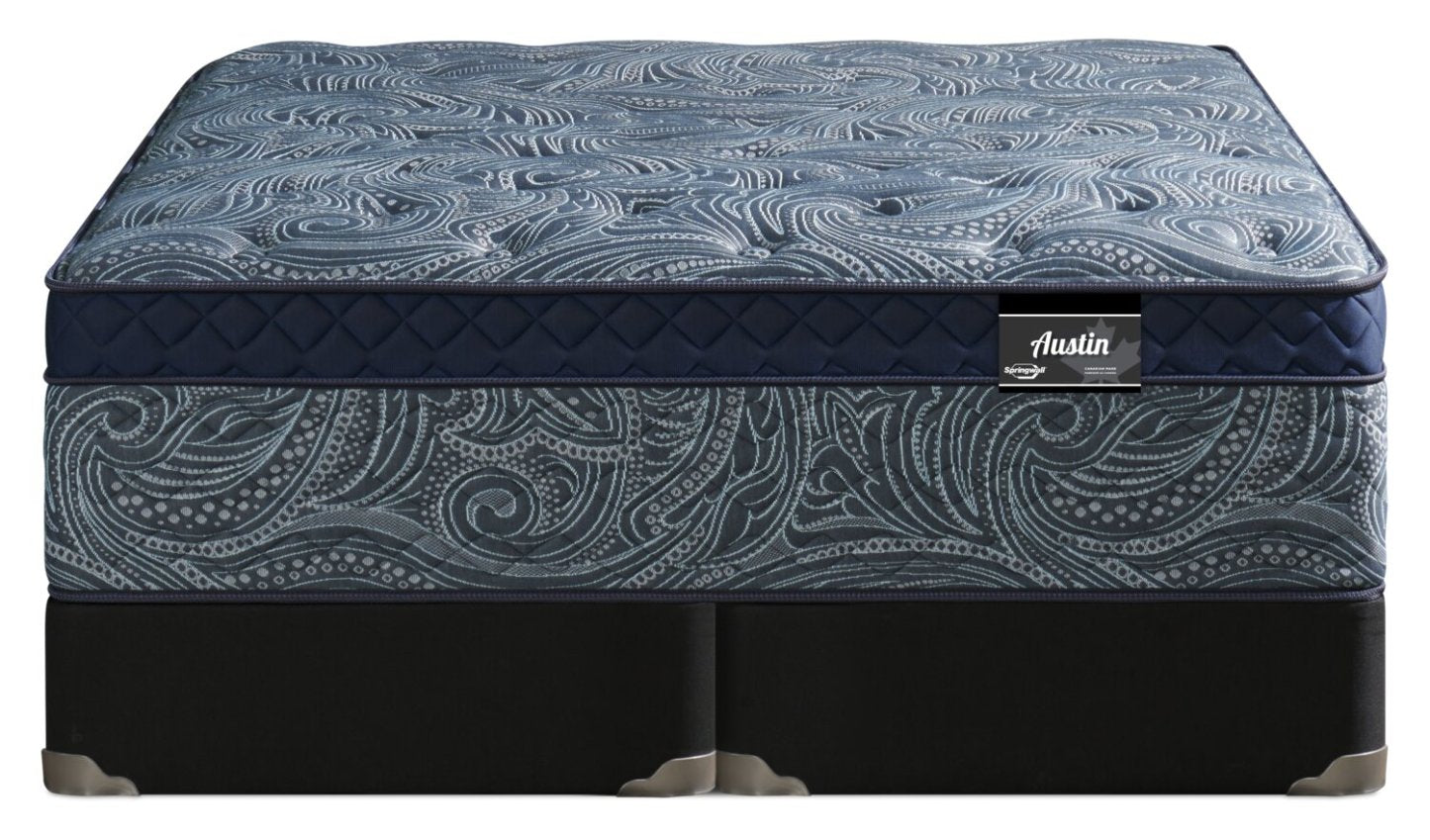 Ensemble matelas semi-ferme à Euro-plateau Austin de Springwall pour très grand lit