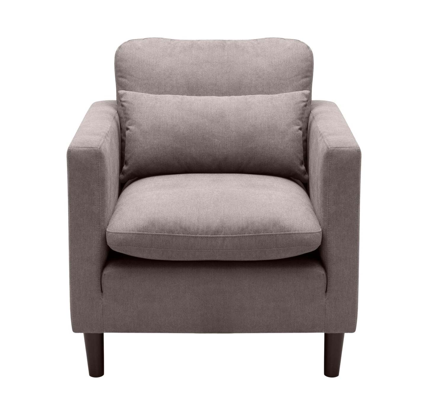 Chaise Kortlyn 33 en tissu d'apparence lin - Gris | Fauteuil Kortlyn de 33 po en tissu d'apparence lin - gris