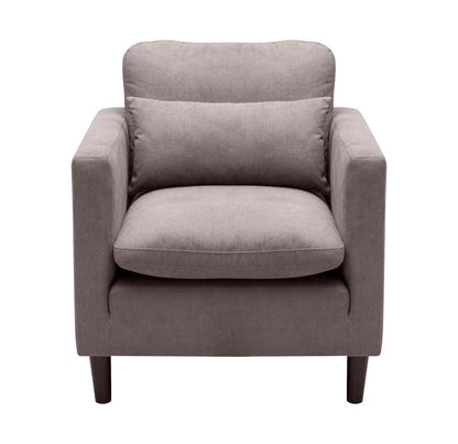 Chaise Kortlyn 33 en tissu d'apparence lin - Gris | Fauteuil Kortlyn de 33 po en tissu d'apparence lin - gris