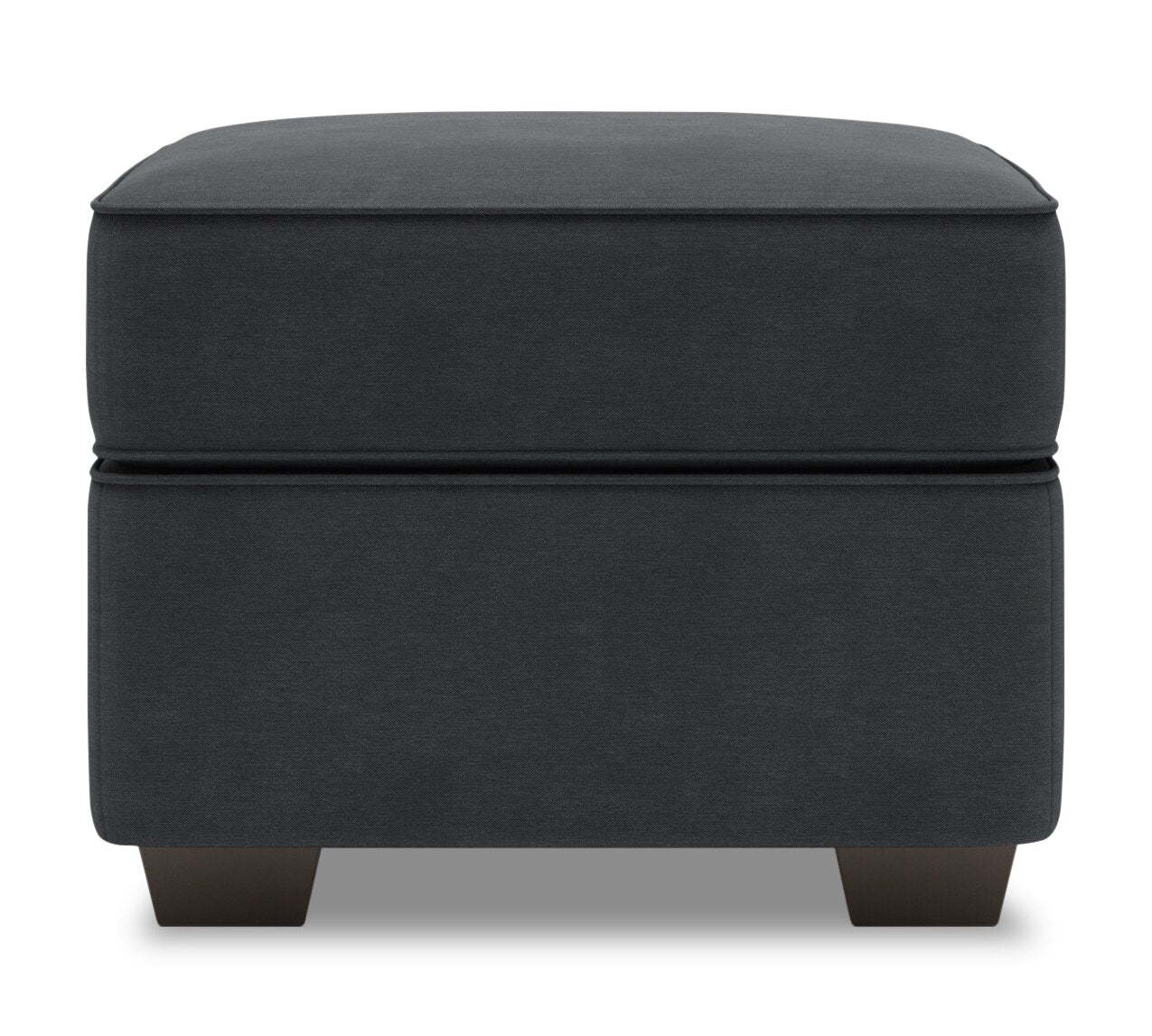 Fabriqué au Canada Canapé personnalisable Lab Roll 24 poufs en tissu d'apparence lin - Pax gris poivre | Pouf Roll de Sofa Lab de 24 po fabriqué au Canada en tissu d'apparence lin - gris Pax Pepper | RO802949