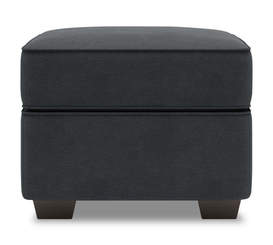Fabriqué au Canada Canapé personnalisable Lab Roll 24 poufs en tissu d'apparence lin - Pax gris poivre | Pouf Roll de Sofa Lab de 24 po fabriqué au Canada en tissu d'apparence lin - gris Pax Pepper | RO802949