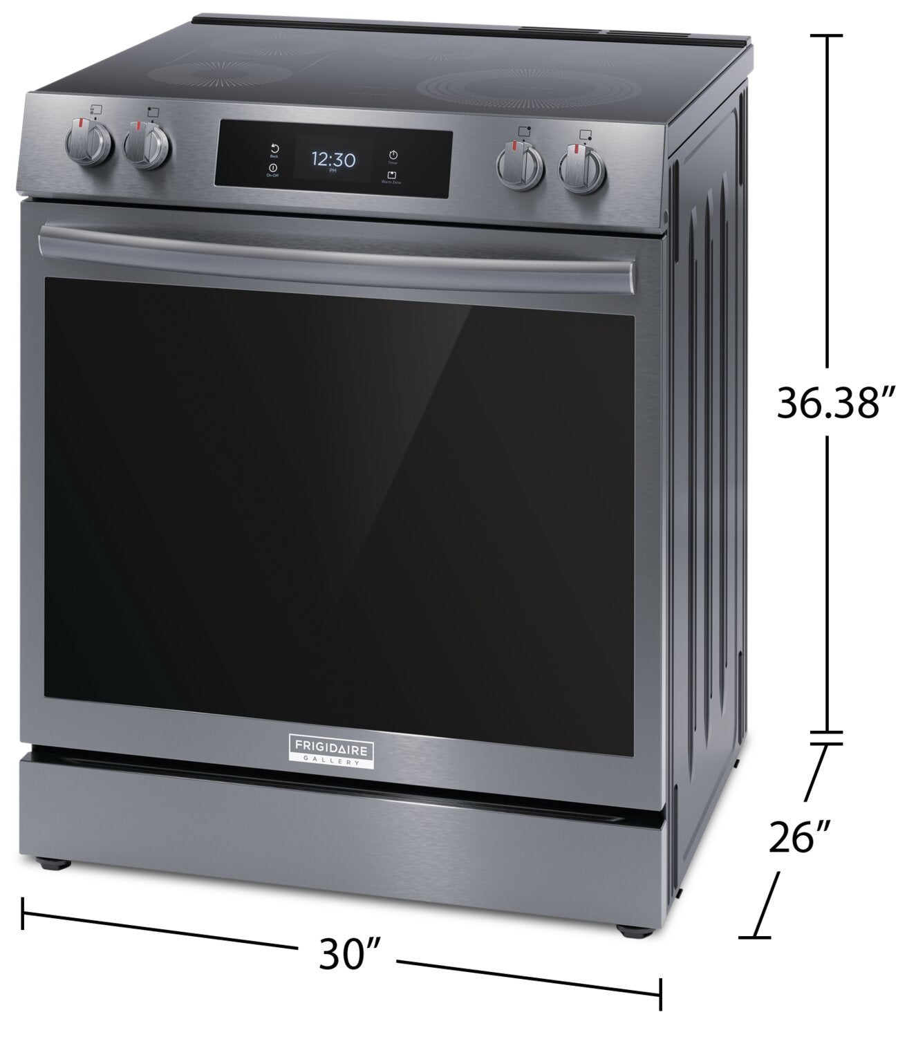 Cuisinière électrique Frigidaire Gallery de 6,2 pi³ avec convection totale et friture à air - acier inoxydable résistant aux taches…