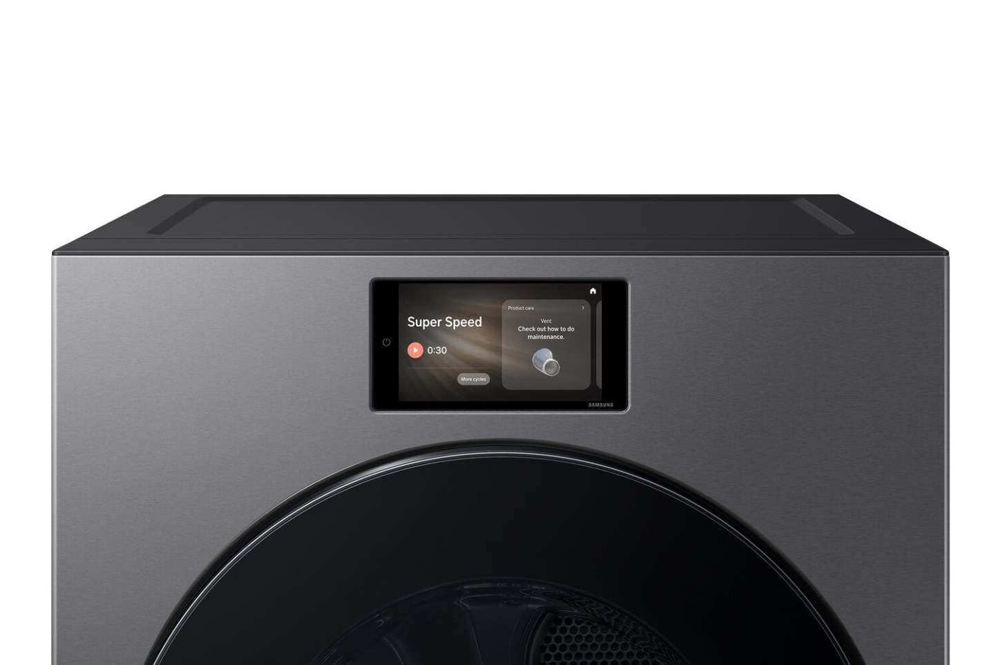 Samsung Bespoke 7,6 pi3 Sécheuse électrique avec IA Opti Dry - Acier foncé - DV90F53AESAC | Sécheuse électrique Bespoke de Samsung de 7,6 pi3 avec fonction intelligente IA OptiDry - acier foncé - DV90F53AESAC