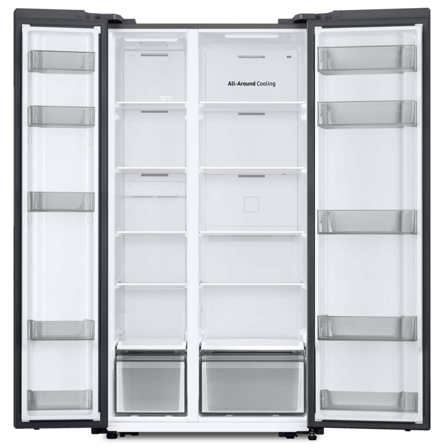 Réfrigérateur Samsung de 20,5 pi3 et 36 po de profondeur comptoir à compartiments juxtaposés avec technologie SpaceMax - RS20DG4000M9AA | Samsung 36 20.5 Cu. Ft. Counter-Depth Side by Side Refrigerator with SpaceMax Technology - RS20DG4000M9AA