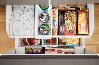 Whirlpool 36 30.5 Cu. Ft. French-Door Refrigerator with Interior Water Dispenser - Stainless Steel - WRFF3336SZ | Réfrigérateur Whirlpool de 36 po et de 30,5 pi³ à portes françaises avec distributeur d’eau - acier inoxydable - WRFF3336SZ | WRFF333Z