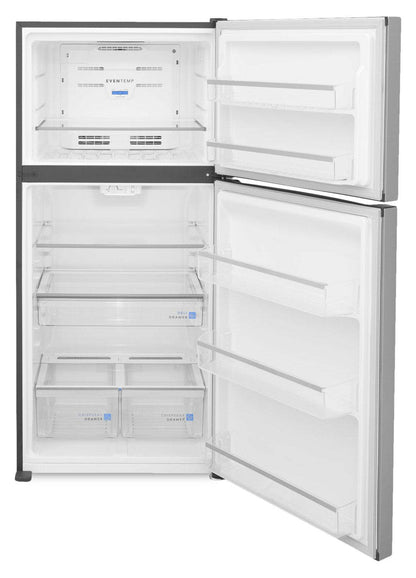 Réfrigérateur Frigidaire de 30 20 pi³ et de congélateur supérieur - acier inoxydable résistant aux traces de doigts - GRTE2055AF | Frigidaire 30 20 Cu. Ft. Top Freezer Refrigerator – Fingerprint Resistant Stainless Steel - GRTE2055AF