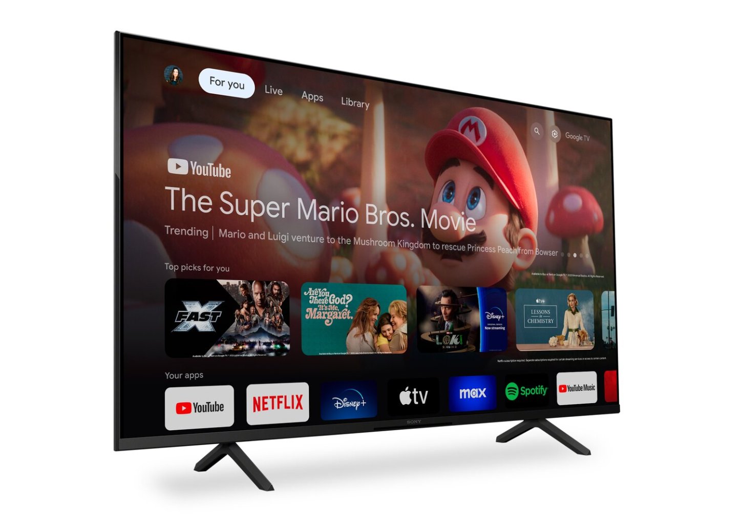 SONY 50 Bravia 3 LED 4K UHD Smart Google TV (K50S30) - Modèle 2024 | Téléviseur intelligent DEL SONY Bravia 3 UHD 4K de 50 po avec Google TVMC (K50S30) - modèle 2024