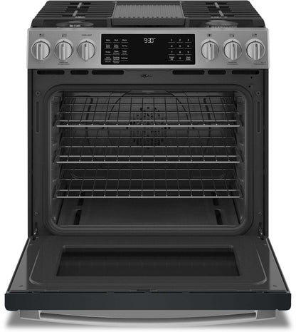 Cuisinière intelligente à gaz Profile de 5,6 pi³ avec convection européenne véritable - acier inoxydable