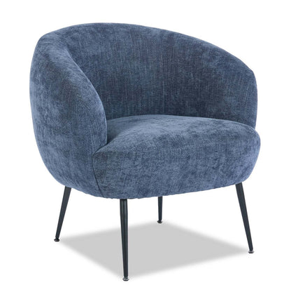 Fauteuil d'appoint en tissu bouclé Nova 28.7 - Bleu | Fauteuil d'appoint Nova de 28,7 po en tissu bouclé - bleu