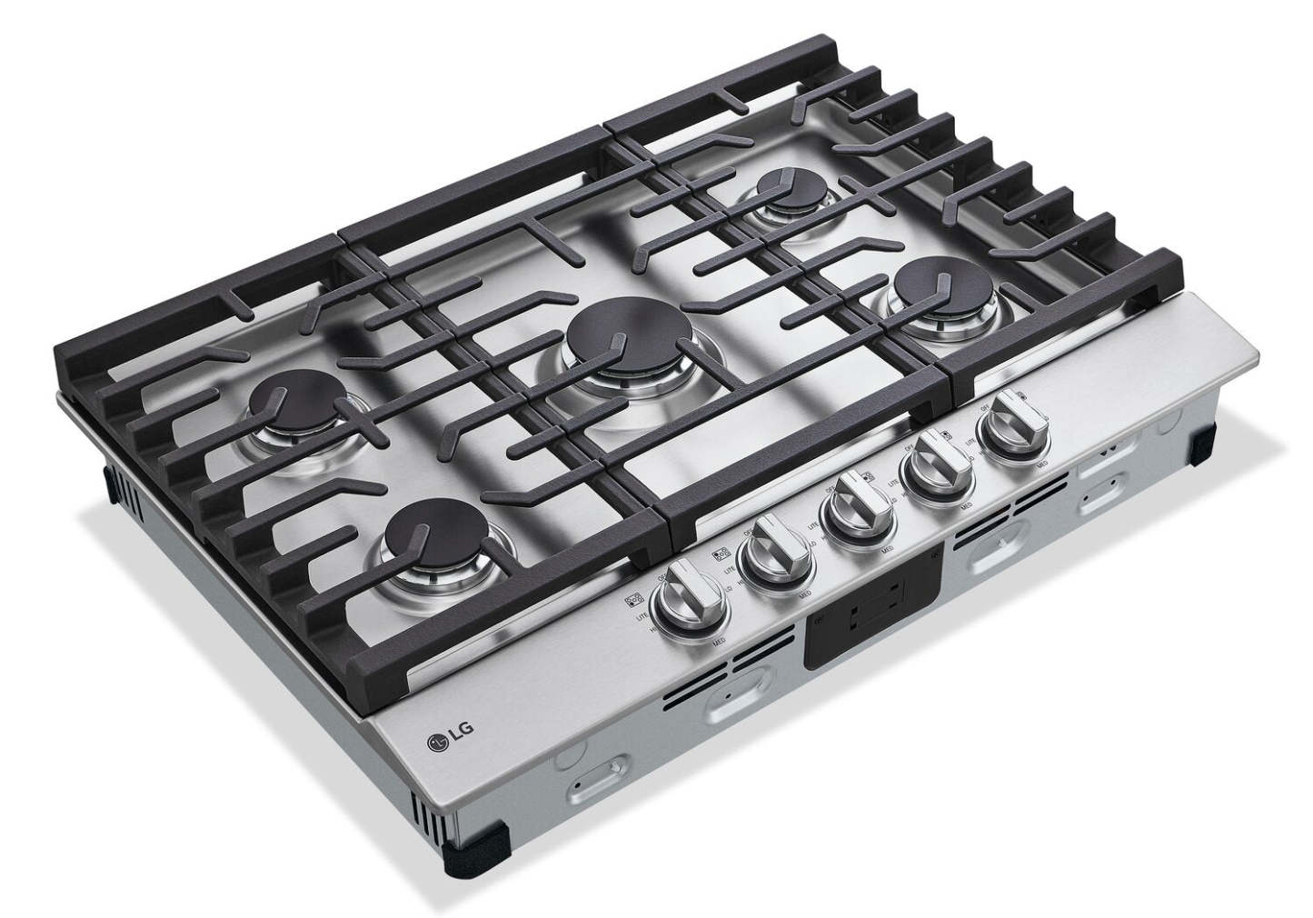 Table de cuisson au gaz LG 30 à 5 éléments - Acier inoxydable anti-taches - CBGJ3023S | Table de cuisson à gaz LG de 30 po à 5 éléments - acier inoxydable résistant aux taches - CBGJ3023S