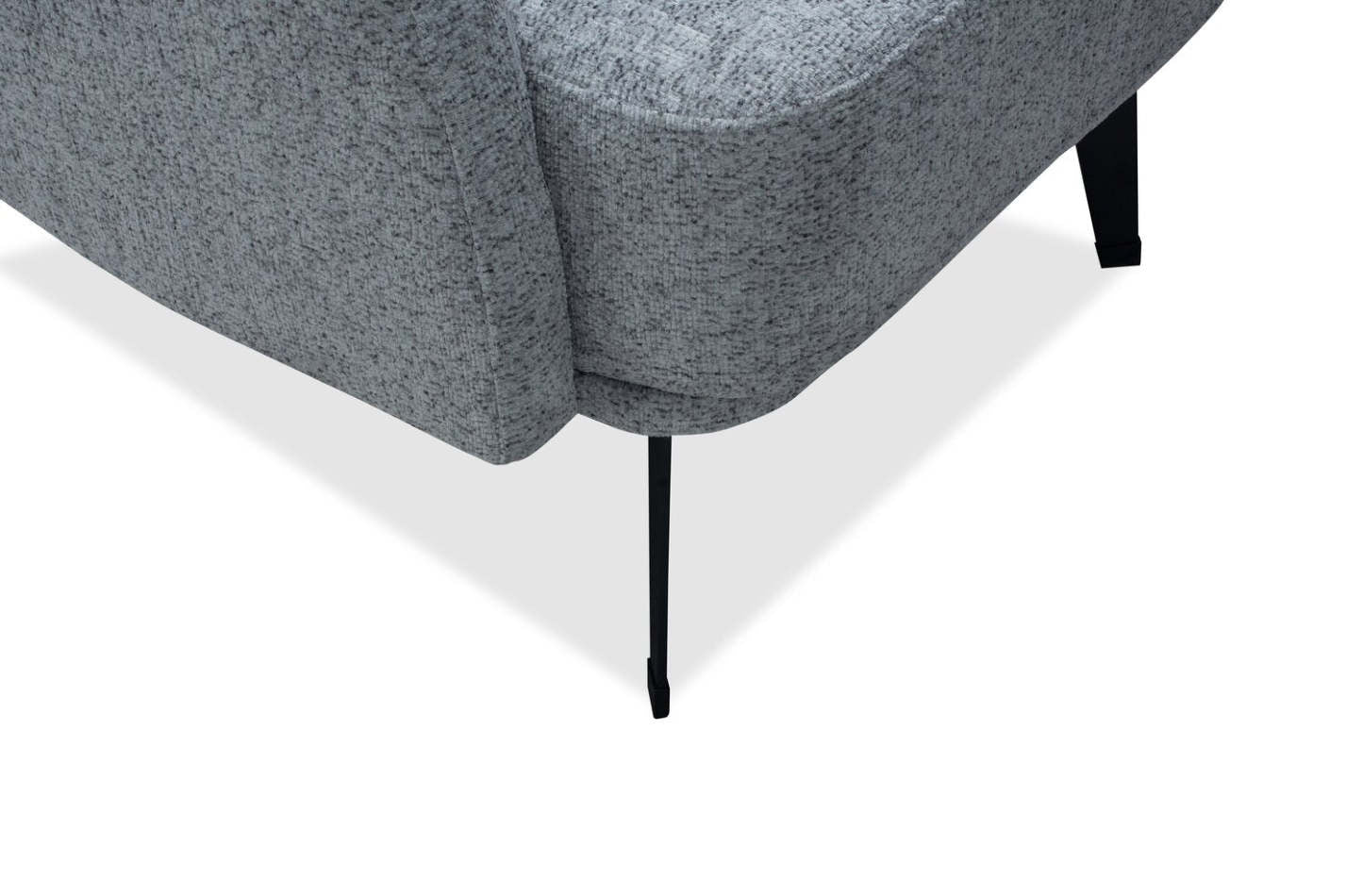 Chaise d'appoint en tissu Monroe 29 avec pieds en métal - Gris | Fauteuil d'appoint Monroe de 29 po en tissu avec pattes en métal - gris