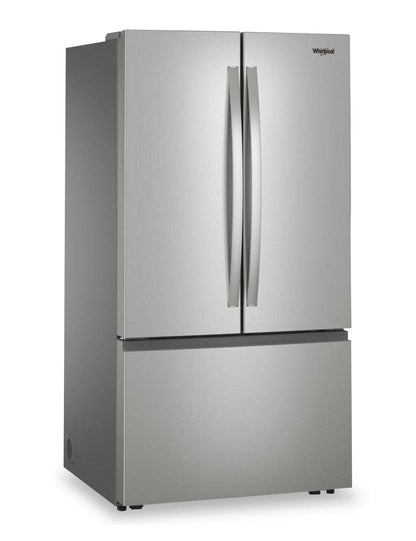 Whirlpool 36 30.5 Cu. Ft. French-Door Refrigerator with Interior Water Dispenser - Stainless Steel - WRFF3336SZ | Réfrigérateur Whirlpool de 36 po et de 30,5 pi³ à portes françaises avec distributeur d’eau - acier inoxydable - WRFF3336SZ | WRFF333Z