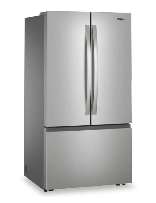 Whirlpool 36 30.5 Cu. Ft. French-Door Refrigerator with Interior Water Dispenser - Stainless Steel - WRFF3336SZ | Réfrigérateur Whirlpool de 36 po et de 30,5 pi³ à portes françaises avec distributeur d’eau - acier inoxydable - WRFF3336SZ | WRFF333Z