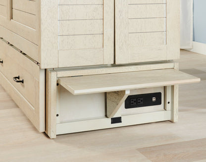 Parker Cabinet Bed - White | Armoire-lit Parker - blanc