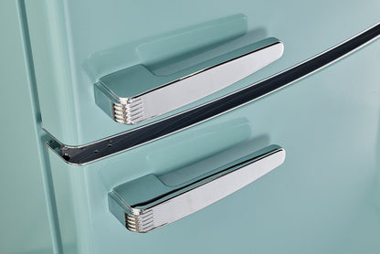 Réfrigérateur Classic Rétro par Unique de 24 po et de 12 pi3 à congélateur inférieur - turquoise brume marine - UGP-340L T AC | U340LTAC