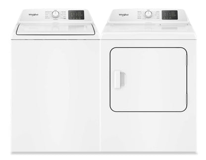Laveuse à chargement par le haut 4,8 pi3 et sécheuse électrique 7 pi3 avec détection automatique de Whirlpool - blanches