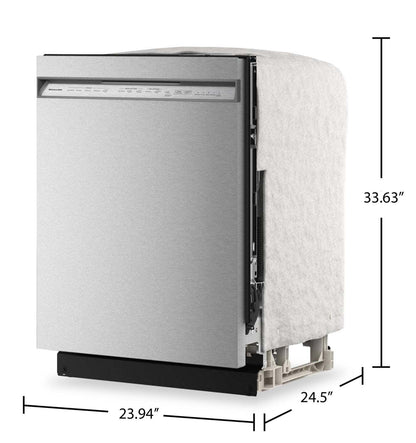 Lave-vaisselle KitchenAid de 24 po et de 41 dBA avec 3e panier à jets - acier inoxydable avec fini PrintShieldMC - KDFS324SPS