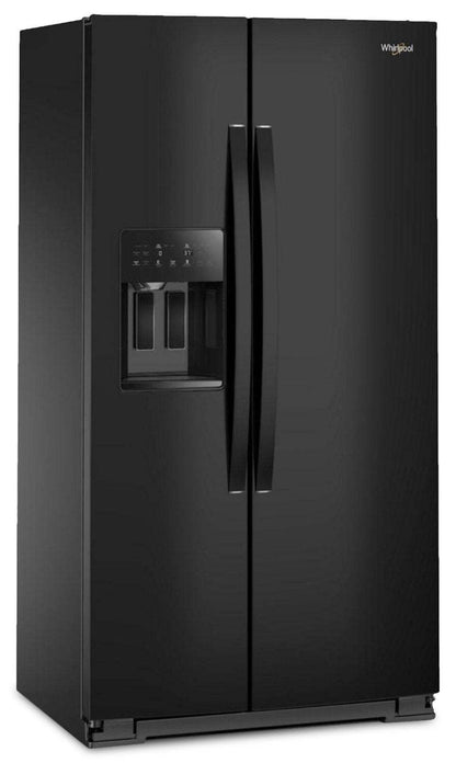 Réfrigérateur Whirlpool de 36 po et de 21 pi³ à compartiments juxtaposés - noir - WRSC5536RB | Whirlpool 36 21 Cu. Ft. Side-by-Side Refrigerator - Black - WRSC5536RB