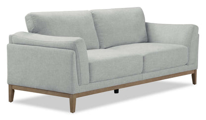 Valley 83.5 Fabric Sofa with Rubberwood Base and Legs - Grey | Canapé Valley de 83,5 po en tissu avec base et pattes en hévéa - gris