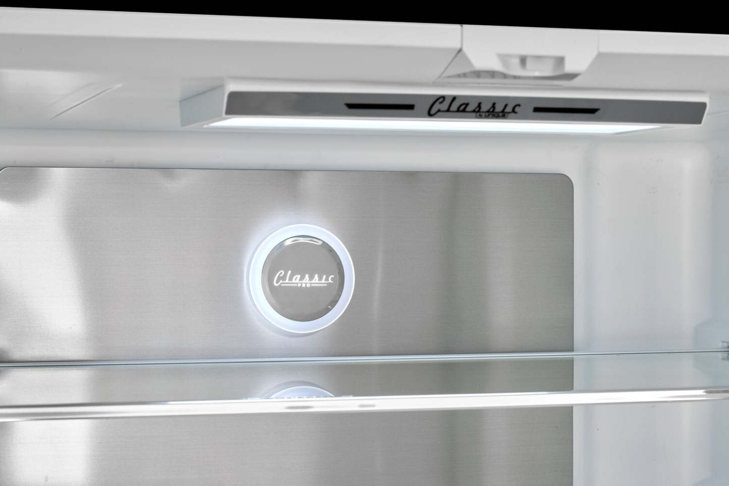 Réfrigérateur Classic Rétro par Unique de 36 po et de 21,4 pi3 de profondeur comptoir - noir minuit - UGP-595L B AC | U595LBAC