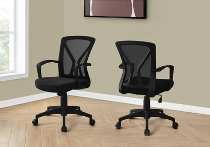 Dominic 23.5 Office Chair with Mesh Back - Noir|Chaise de bureau Dominic de 23,5 po avec dossier en maille - noire