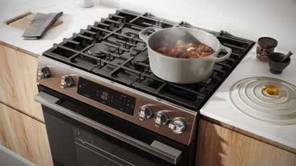 Bosch 30 5.8 Cu. Ft. 100 Series Gas Range with Rapid Preheat and Air Fry - Stainless Steel - HGF1050MUC | Cuisinière à gaz Bosch série 100 de 5,8 pi3 et de 30 po avec préchauffage rapide et friture à air - acier inoxydable - HGF1050MUC | HGF105MC