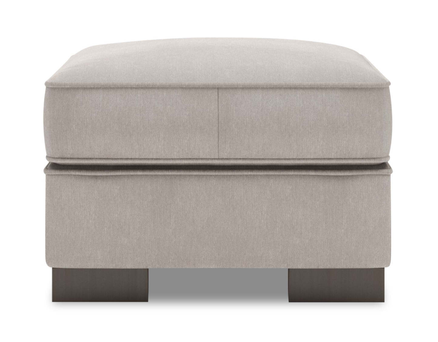 Fabriqué au Canada Canapé personnalisable Lab Track 24 en tissu d'apparence lin - Pax gris ardoise | Pouf Track de Sofa Lab de 24 po fabriqué au Canada en tissu d'apparence lin - gris Pax Slate | TR803049