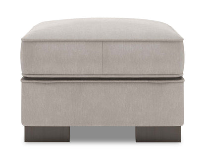 Fabriqué au Canada Canapé personnalisable Lab Track 24 en tissu d'apparence lin - Pax gris ardoise | Pouf Track de Sofa Lab de 24 po fabriqué au Canada en tissu d'apparence lin - gris Pax Slate | TR803049