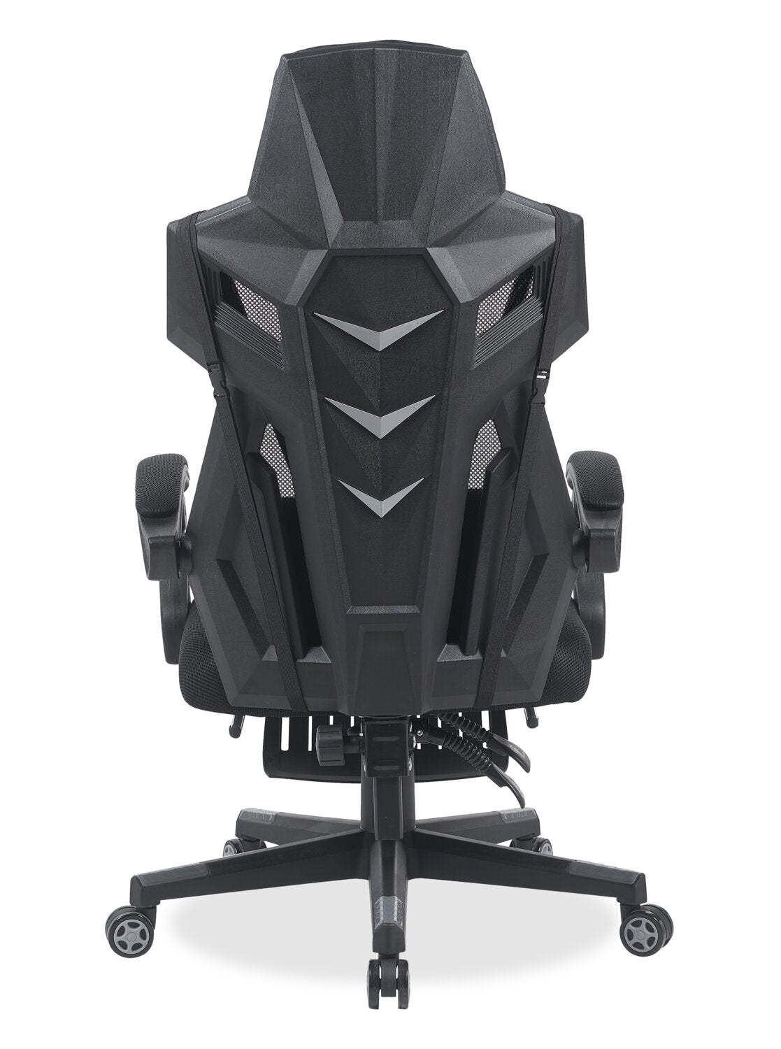 Chaise de jeu ergonomique Sparrow 28.3 avec coussin lombaire et repose-pieds - Noir | Fauteuil de jeu ergonomique Sparrow de 28,3 po avec coussin lombaire et repos-pieds - noir