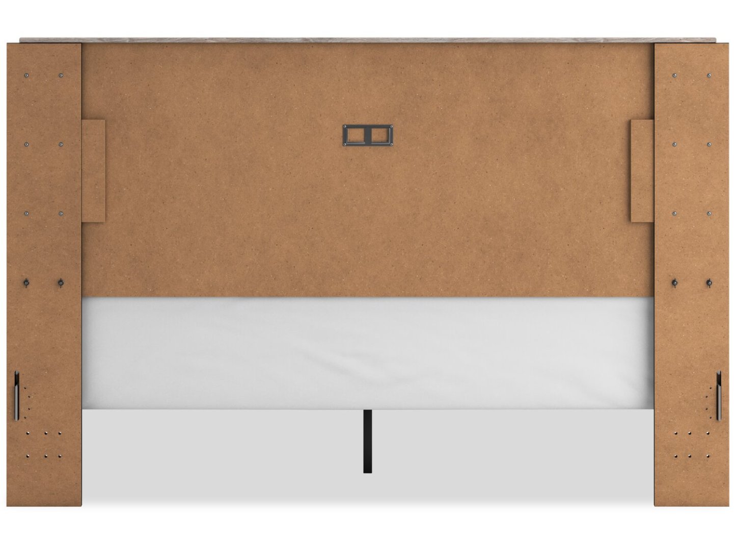 Lit à panneau Zen, gris clair - format très grand lit | Lit à panneaux Zen, gris clair - Très grand lit