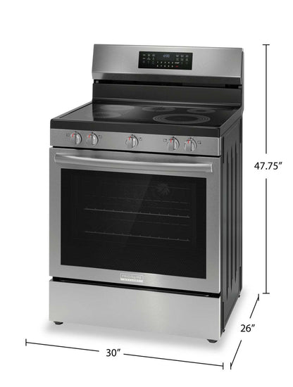 Cuisinière électrique Frigidaire Gallery de 5,3 pi³ avec convection totale et friture à air - acier résistant aux taches …