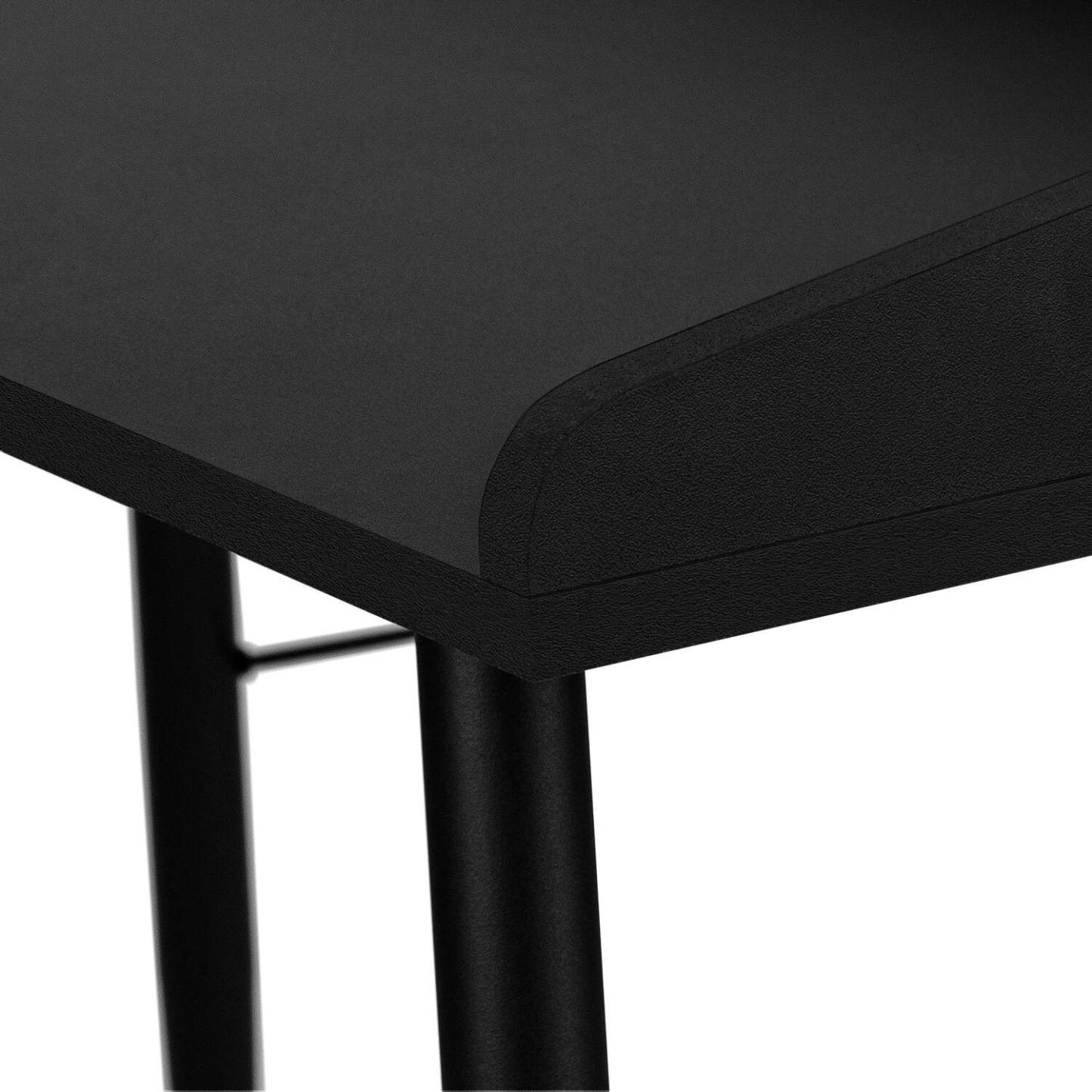 Bureau Jeremy 47.25 avec petite niche - Noir|Bureau Jeremy de 47,25 po avec petite crédence - noir