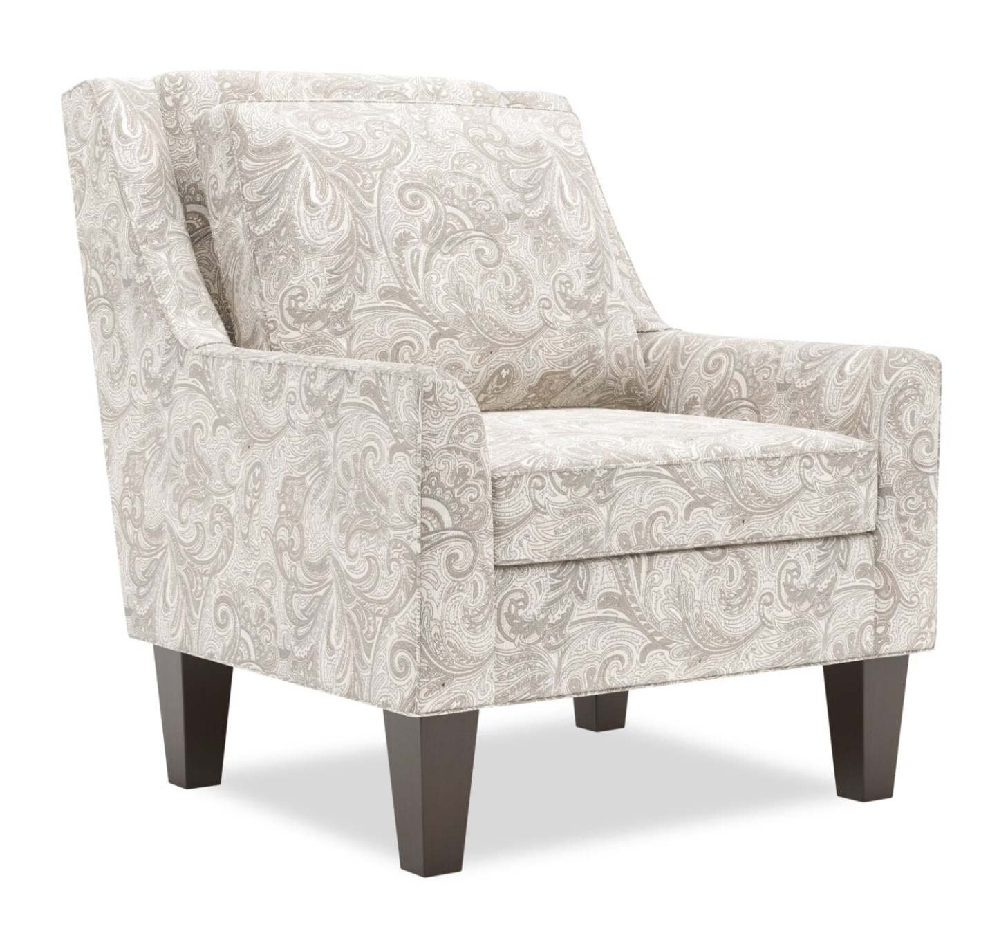 Fauteuil d’appoint club Sofa Lab personnalisable en tissu 29 po avec pattes en bois - Dove multicolore | Fauteuil d’appoint club Sofa Lab de 29 po fabriqué au Canada en tissu avec pattes en bois - Dove multicolore | CLUB1825