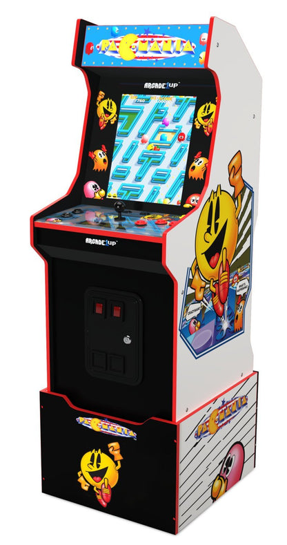 Arcade1Up Bandai Namco Legacy PAC-MANIA™ Edition Armoire d'arcade avec Riser | Borne d'arcade édition Bandai Namco Legacy PAC-MANIAMC de Arcade1Up avec plateforme | PACMANIE