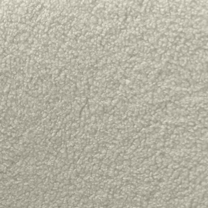 Chaise d'appoint incurvée en tissu bouclé Lola 28,7 avec coussin de siège amovible - Blanc | Fauteuil d'appoint courbé Lola de 28,7 po en tissu chenille bouclé avec coussin de siège amovible - blanc