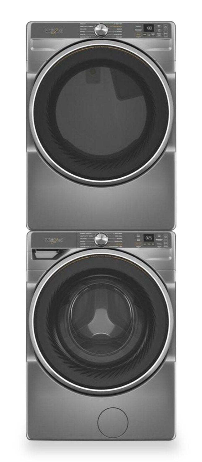 Laveuse à chargement frontal de 5,8 pi³ avec système de ventilation FreshFlowMC et sécheuse à gaz de 7,4 pi³ de Whirlpool | WHFL67RG