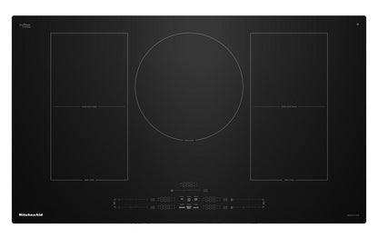 Table de cuisson à induction KitchenAid 36 à 5 éléments - Acier inoxydable - KCIT736SBL | Plaque de cuisson à induction KitchenAid de 36 po à 5 éléments - acier inoxydable - KCIT736SBL