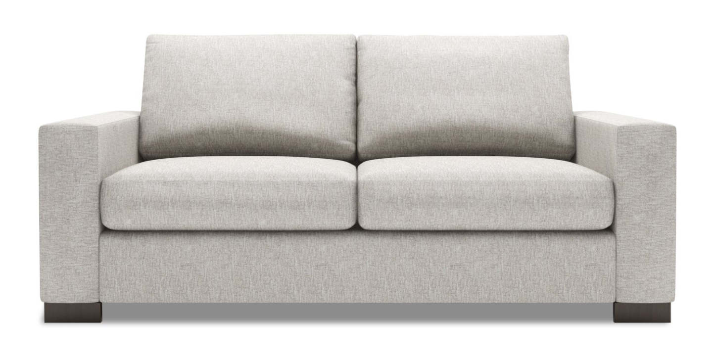 Fabriqué au Canada Canapé Personnalisable Sofa Lab Track 75 Canapé en Tissu Chenille de Taille Condo avec Accoudoirs - Argent Luxe | Canapé Track de Sofa Lab de 75 po de format condo fabriqué au Canada en tissu de chenille - Argent Luxe | TR092793